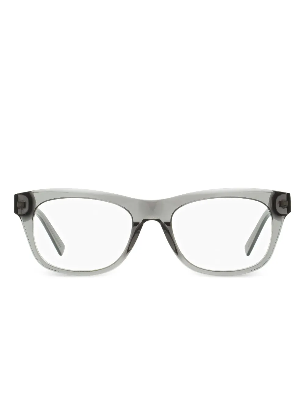 Zegna rectangular glasses - グレー Zegna rectangular glasses - グレー