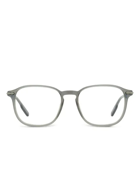 Zegna keyhole square frame glasses