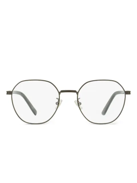 Zegna geometric single-bridge glasses
