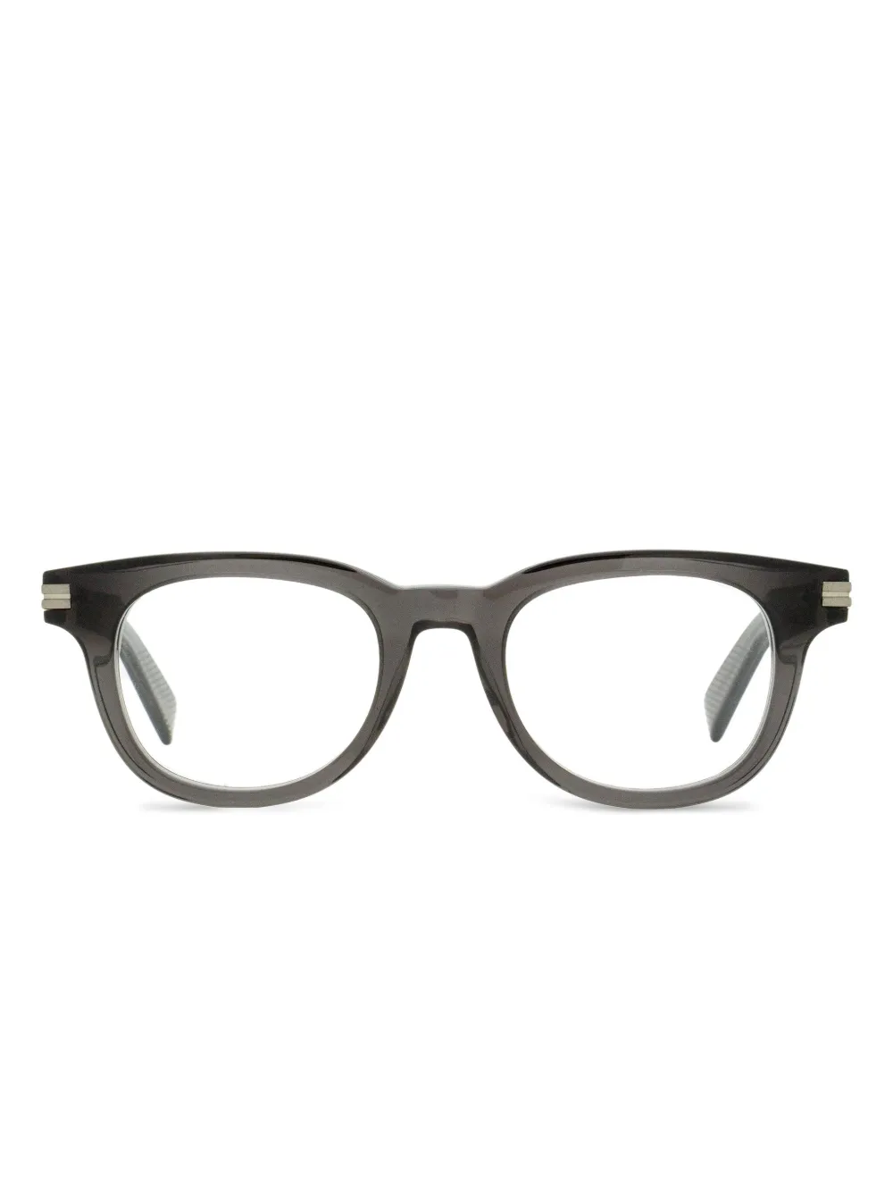 Zegna oval frame glasses | Grey | Image 1
