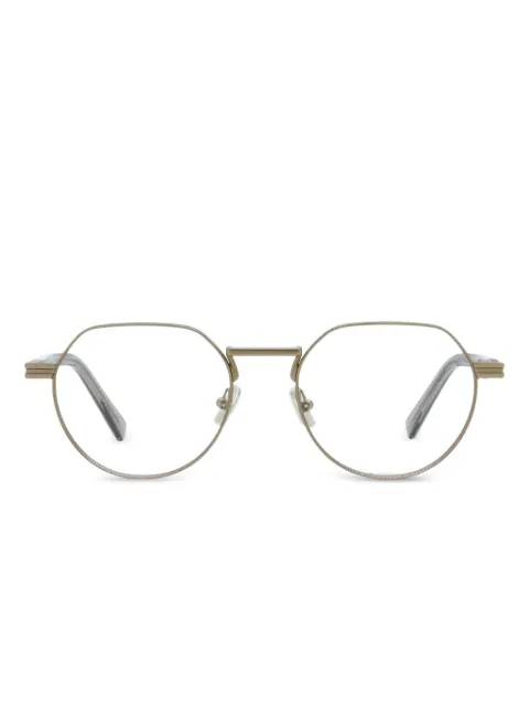 Zegna lentes con armazón geométrica