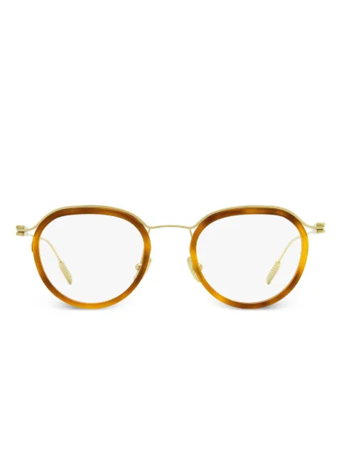 Zegna oval frame glasses