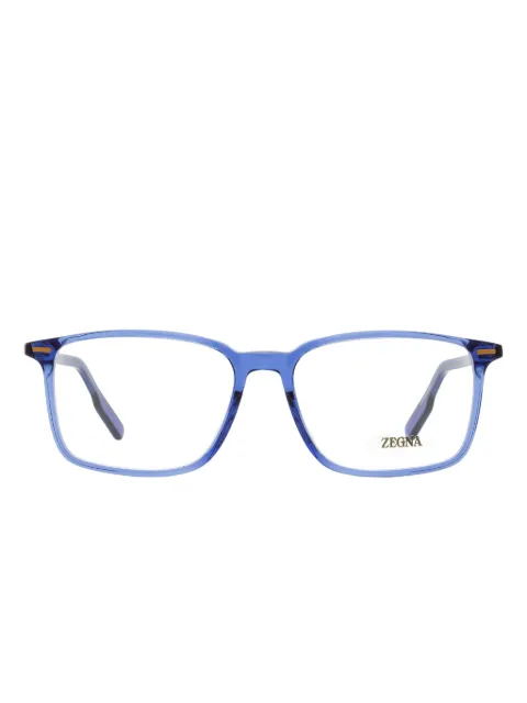 Zegna lunettes de vue à monture rectangulaire