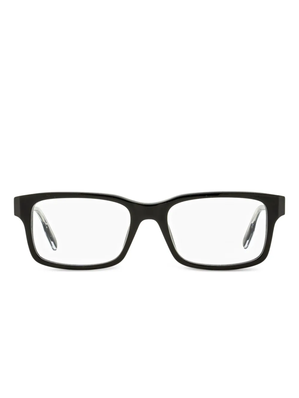 Zegna Rectangular-frame Glasses In Green