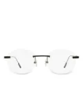 Zegna rimless oval shape glasses - Black