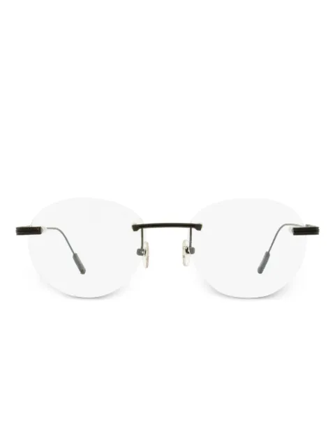 Zegna lentes ovalados sin armazón