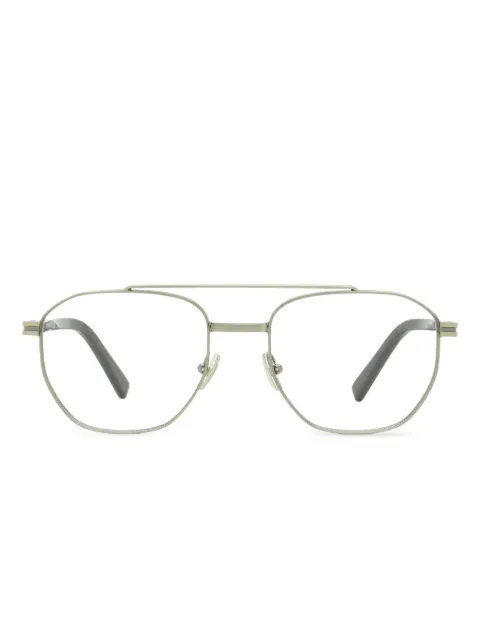 Zegna Road Brand Mark pilot-frame glasses
