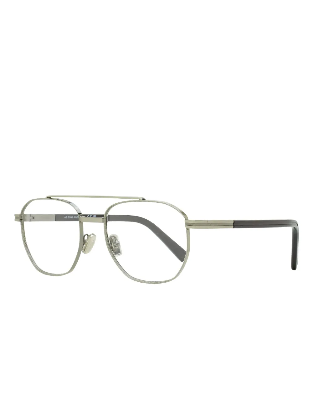 Zegna Road Brand Mark pilot-frame glasses | Image 2