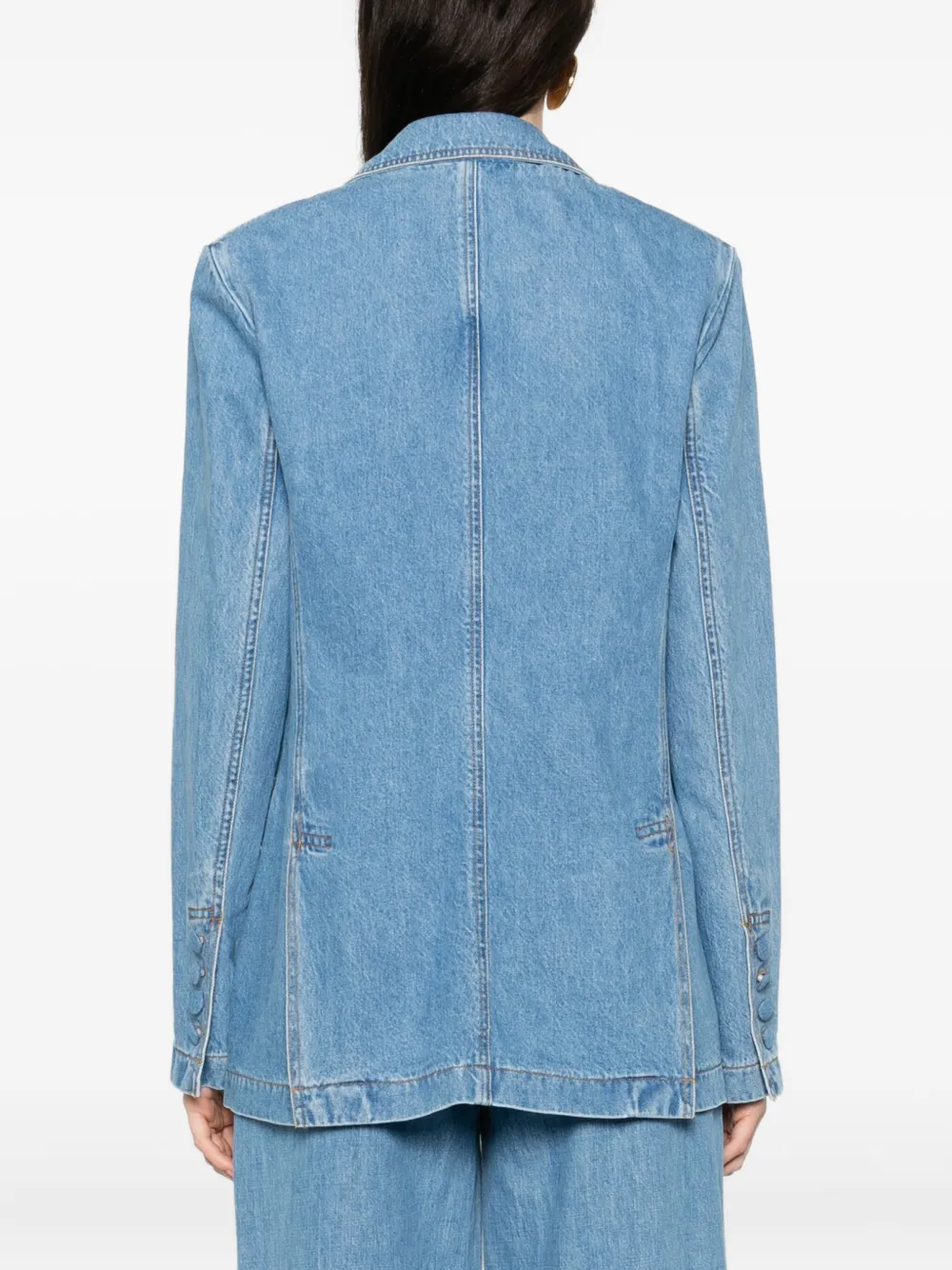 Occleus Double-breasted Bianca Blazer In Blue