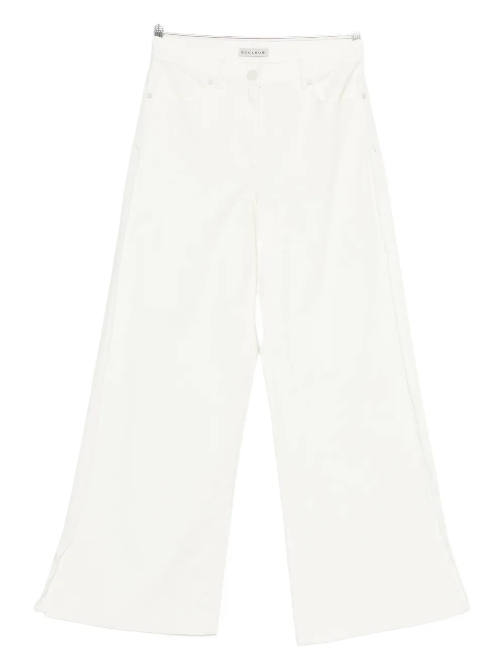 Occleus Bianca Wide-leg Trousers In White