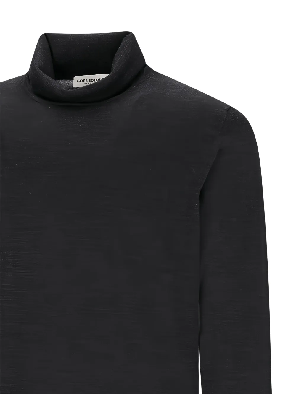 Goes Botanical Roll-neck Sweater In Black