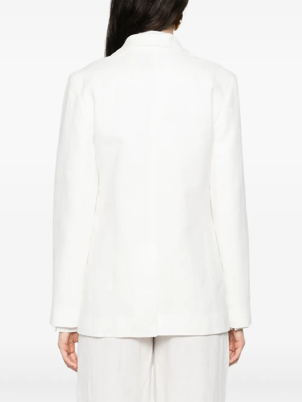 Occleus Wilma Linen Blazer In White