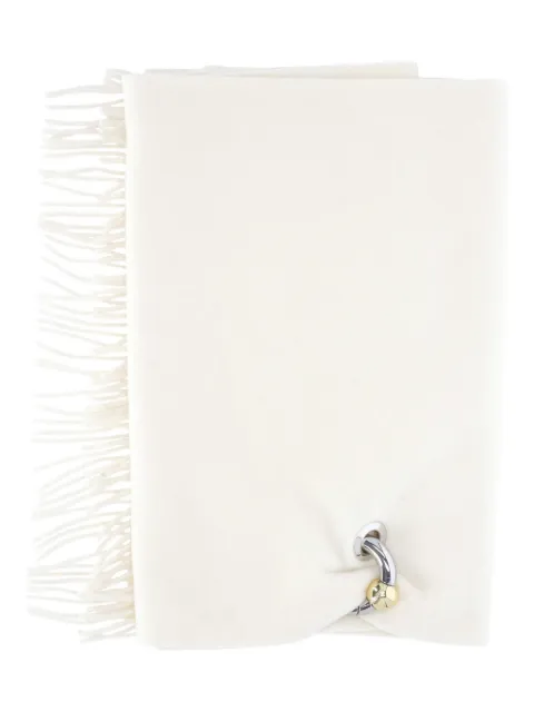 Jean Paul Gaultier fringed hardware scarf