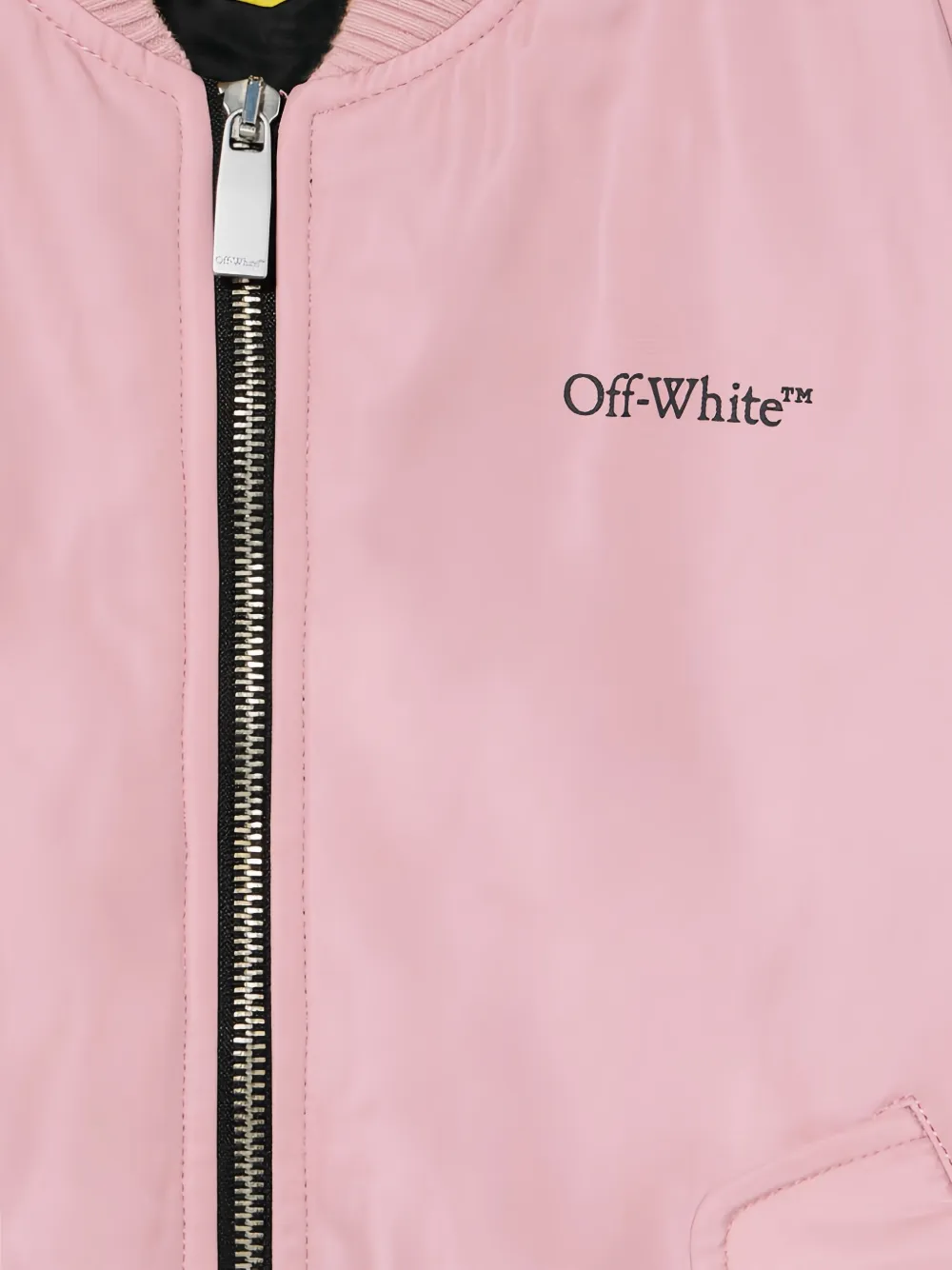 Off-white Logo Bomber Jacket In Pink