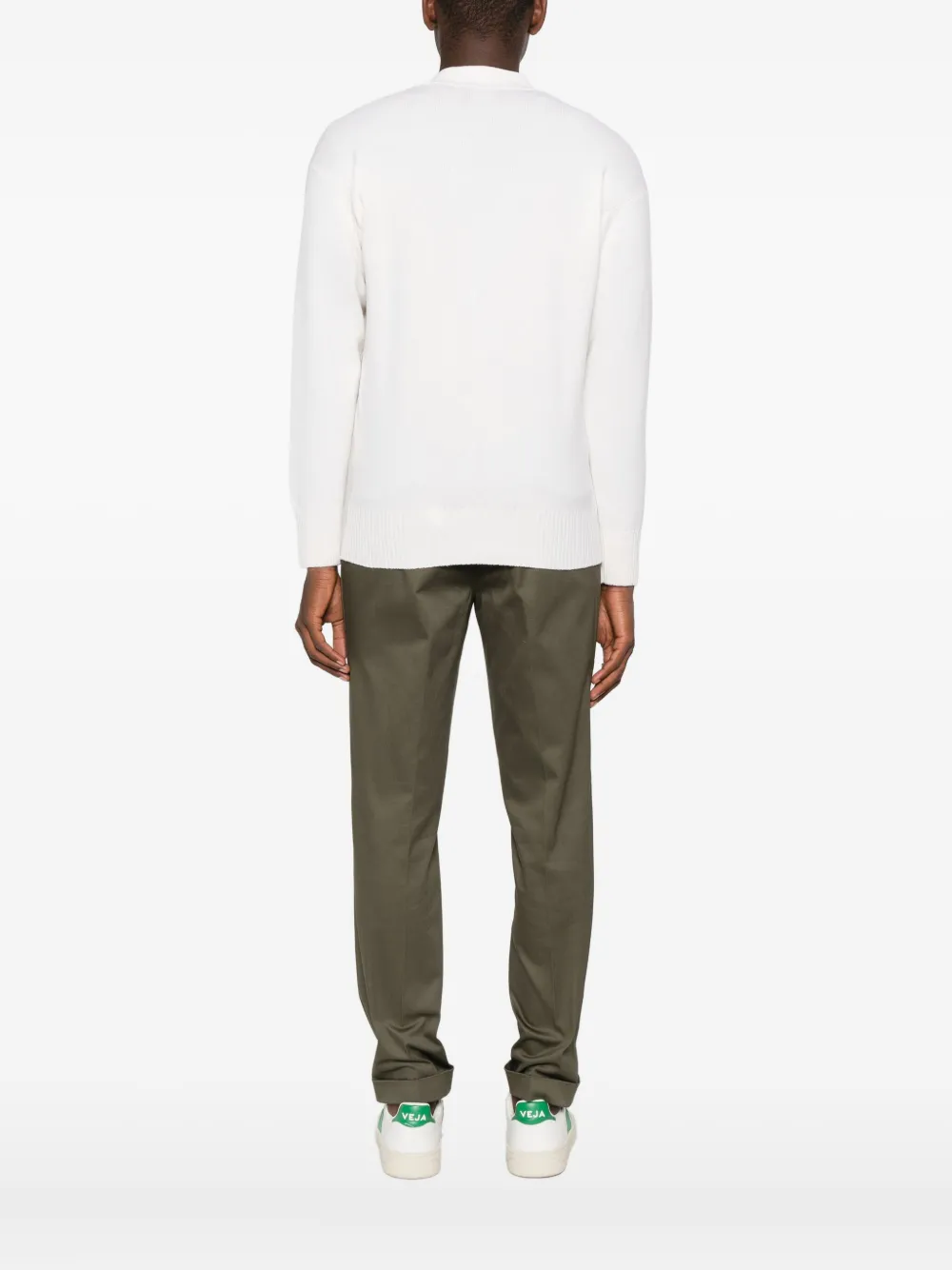 Gran Sasso V-neck Cardigan In White