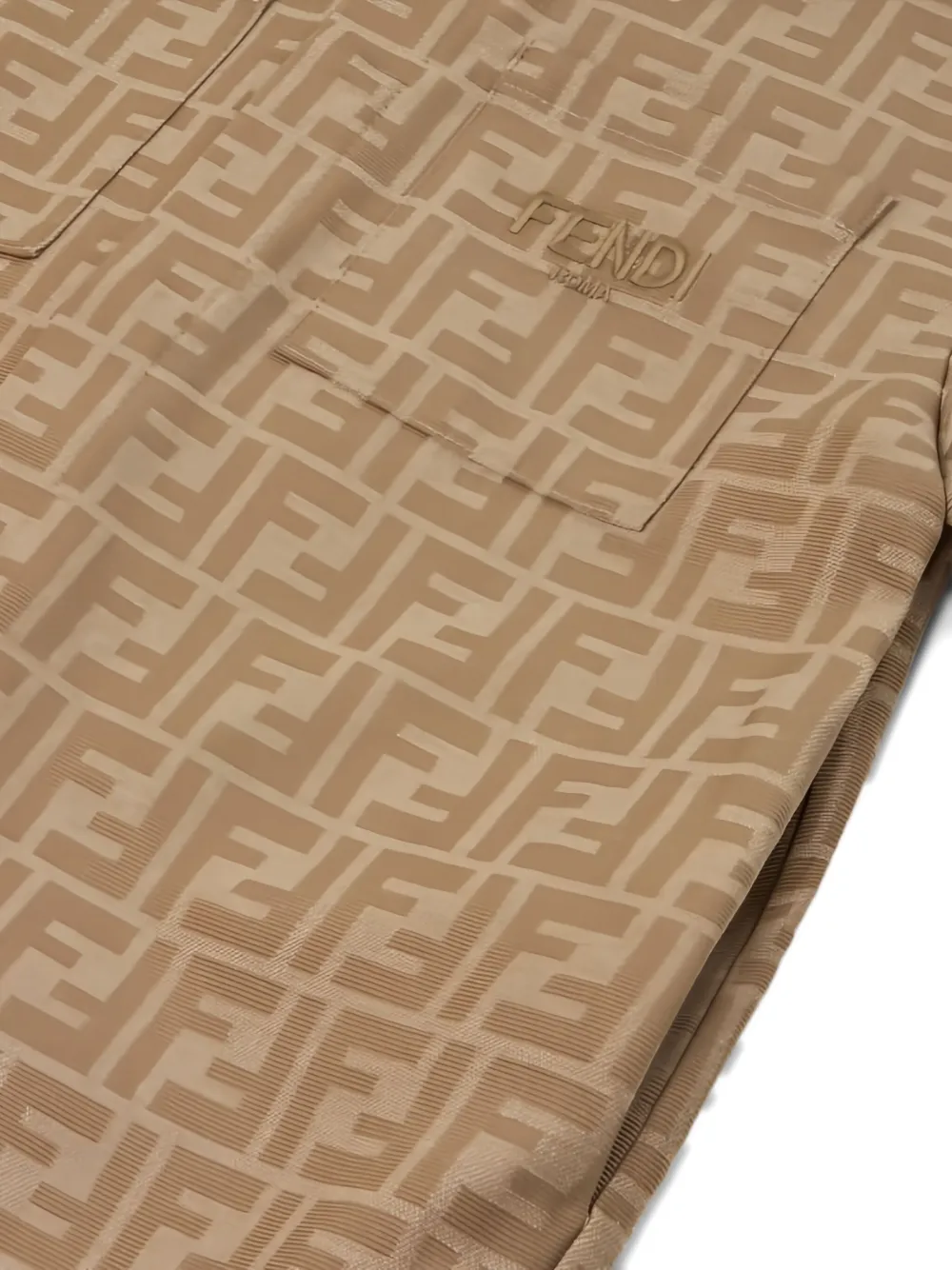 Fendi Kids Jack met geborduurd logo Bruin