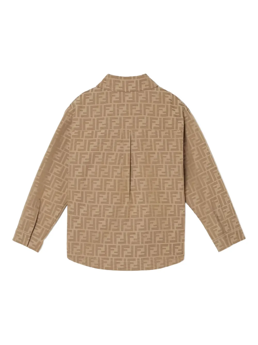 Fendi Kids Jack met geborduurd logo Bruin