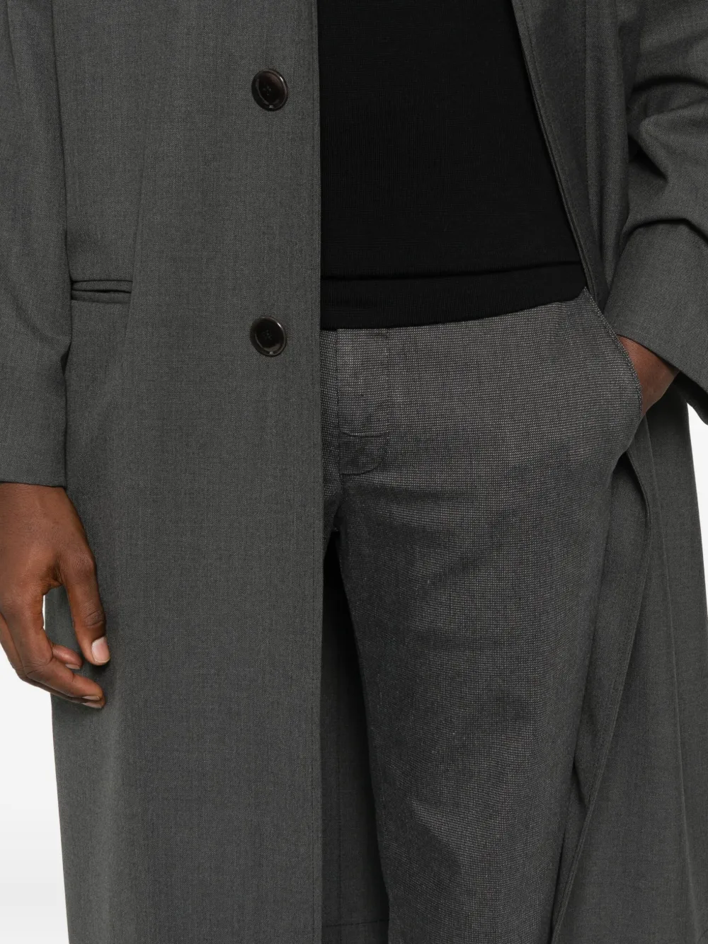 Briglia 1949 Broek met knoopsluiting Grijs