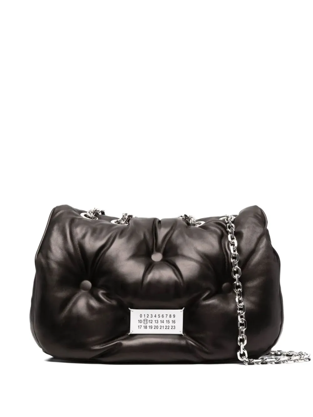 Maison Margiela medium Glam Slam padded shoulder bag - ブラック Maison Margiela medium Glam Slam padded shoulder bag - ブラック