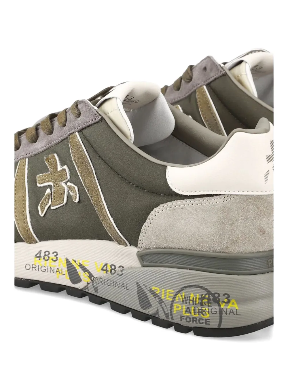 Premiata Lander 7706 Panelled Lace-up Sneakers In Multi