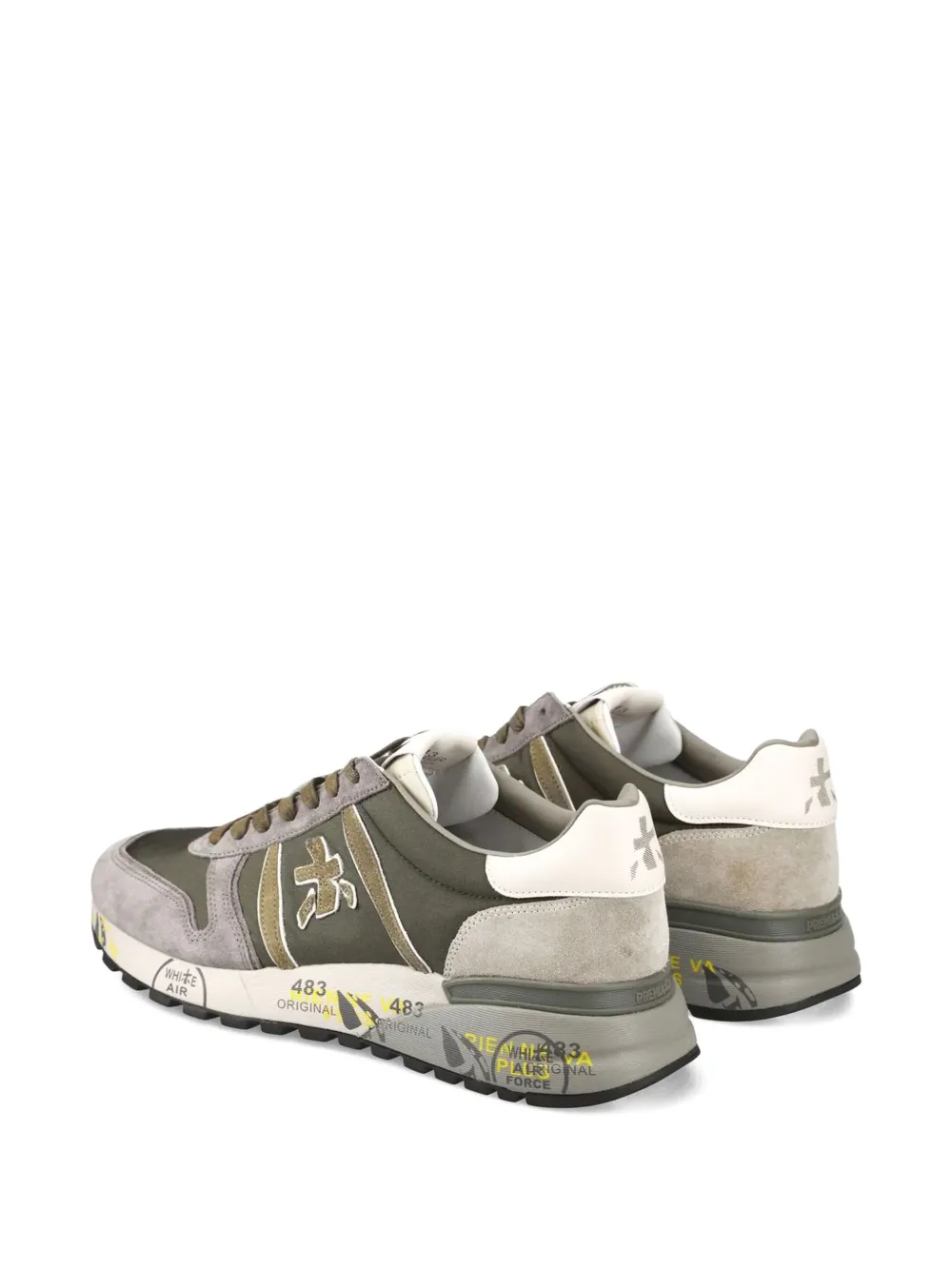 Premiata Lander 7706 Panelled Lace-up Sneakers In Multi
