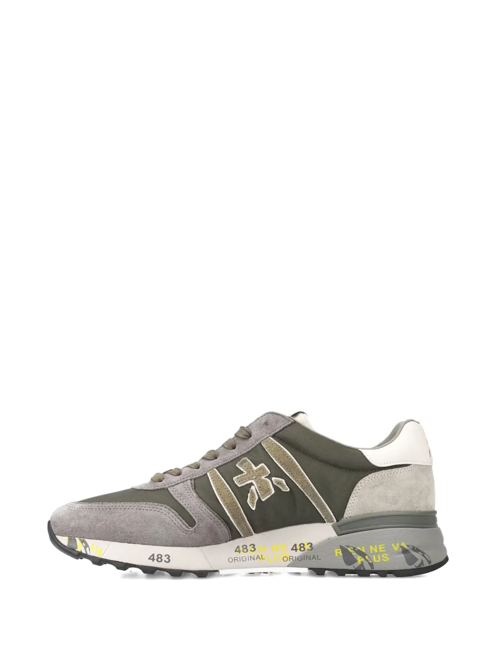 Premiata Lander 7706 Panelled Lace-up Sneakers In Multi