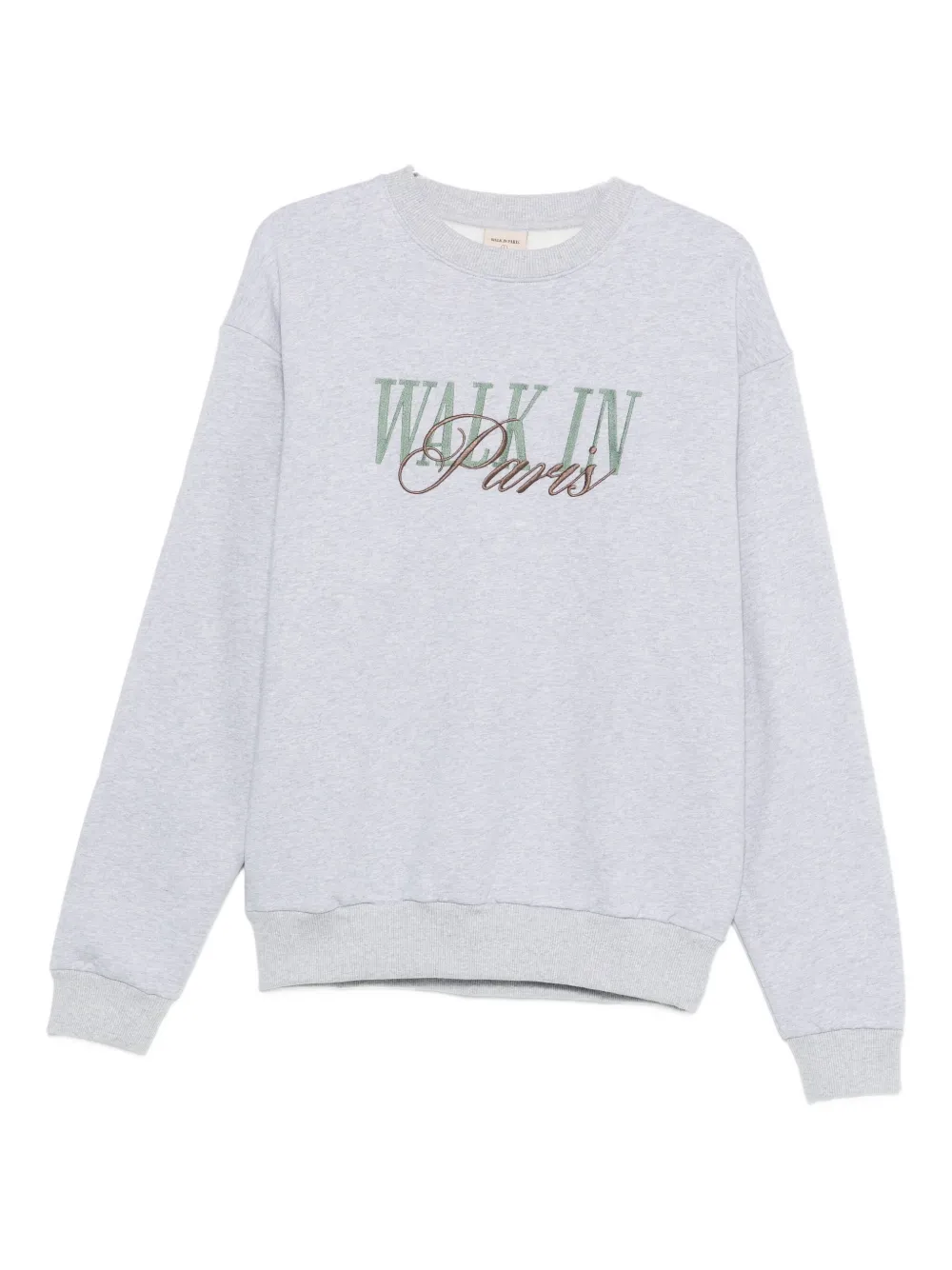 Walk In Paris Logo-embroidered Sweatshirt In White