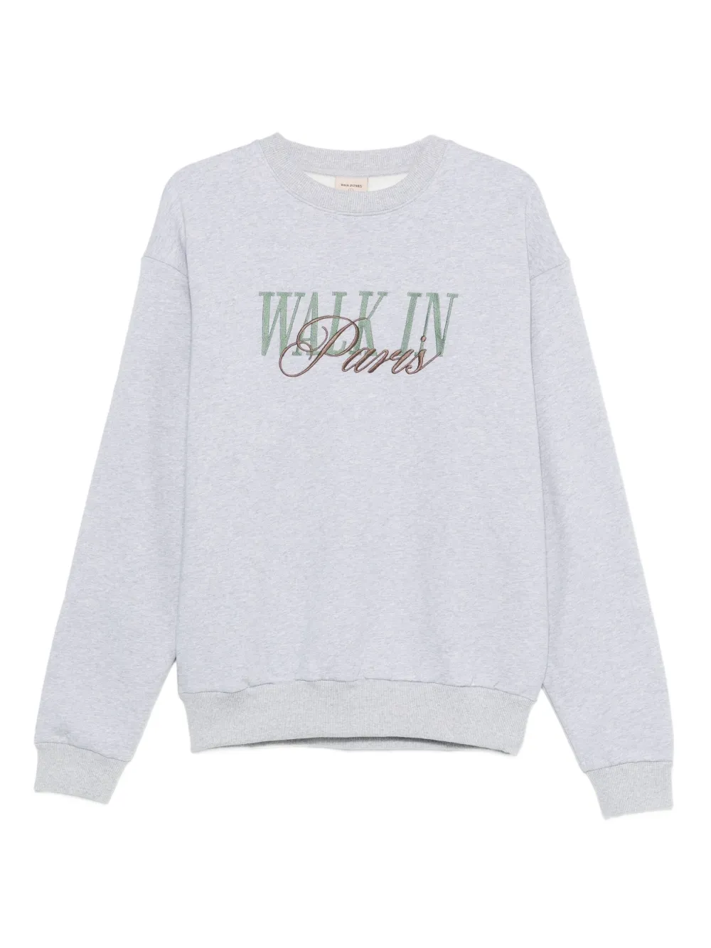 WALK IN PARIS sudadera con logo bordado | gris | Image 1