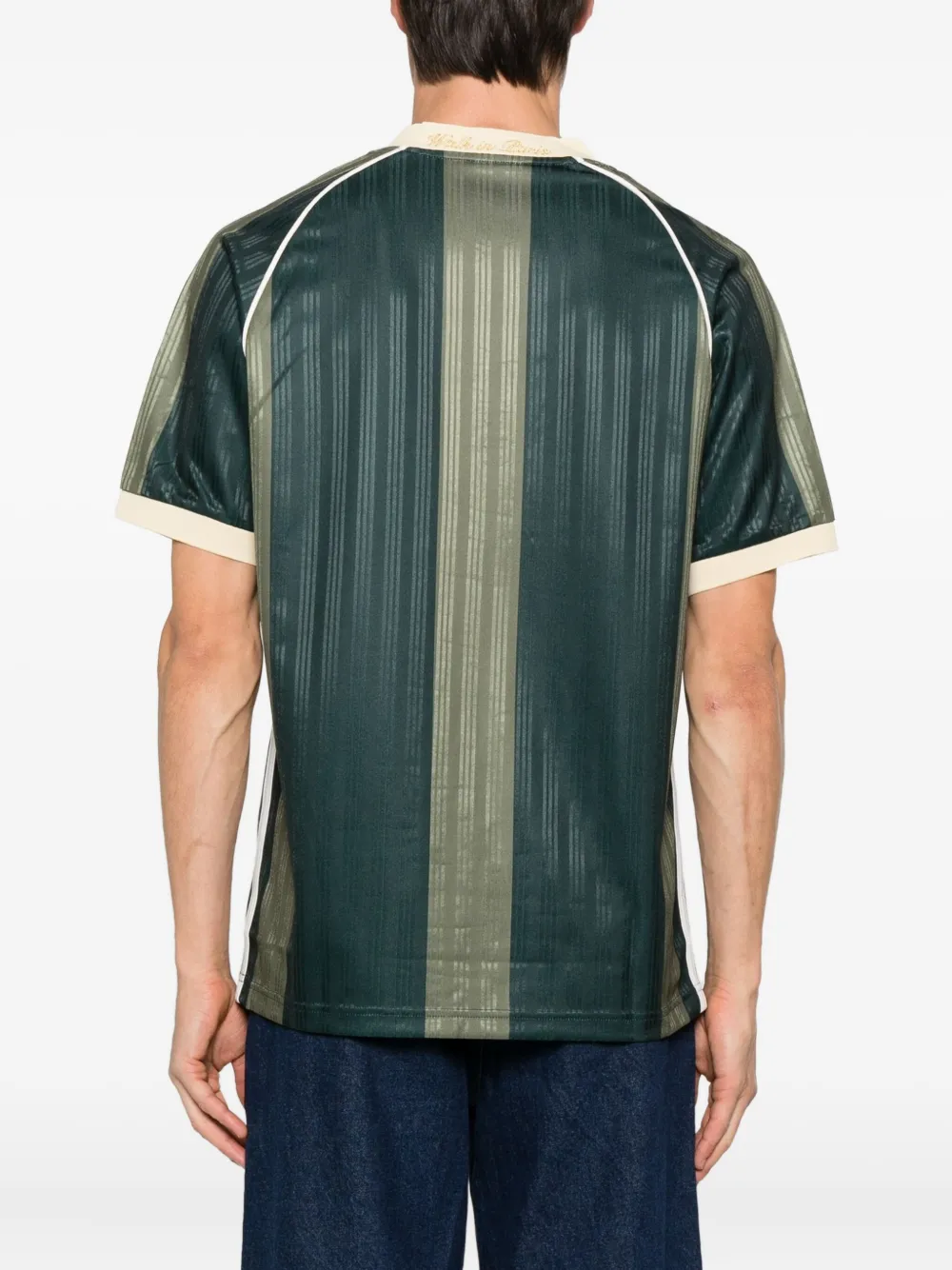 Walk In Paris Football Jersey T-shirt In Gray