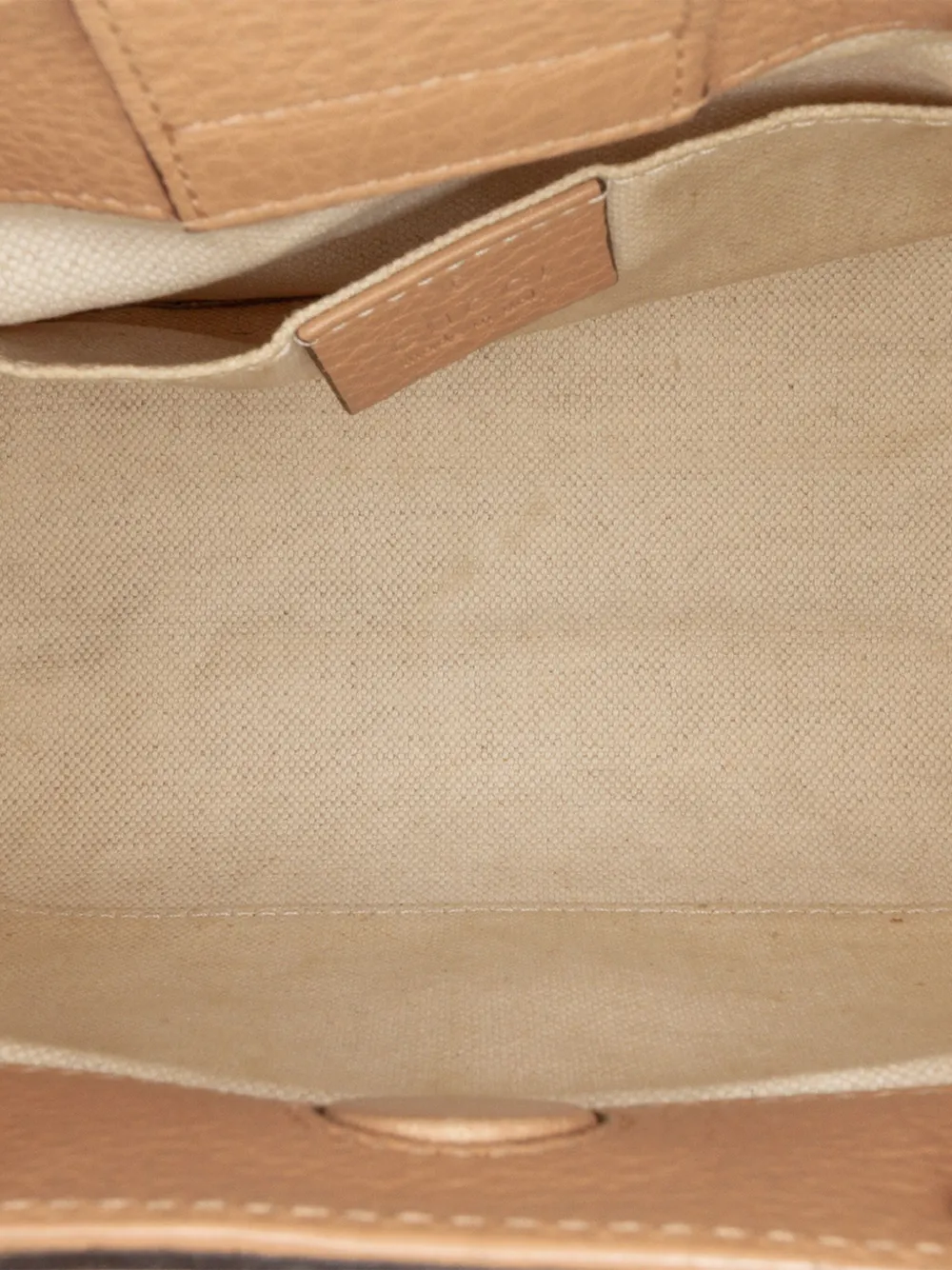 Pre-owned Gucci 2016-2025 Mini Calfskin Bamboo Shopper Satchel In Brown