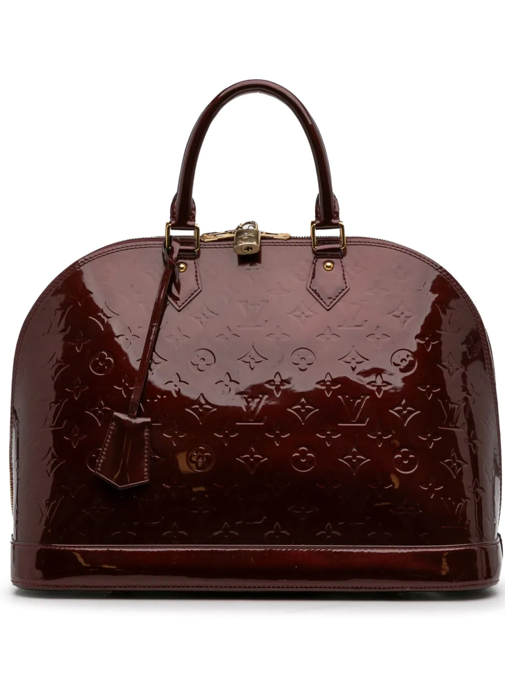 Louis Vuitton Pre-Owned 2012 モノグラム ヴェルニ アルマ GM ハンドバッグ - レッド Louis Vuitton Pre-Owned 2012 モノグラム ヴェルニ アルマ GM ハンドバッグ - レッド