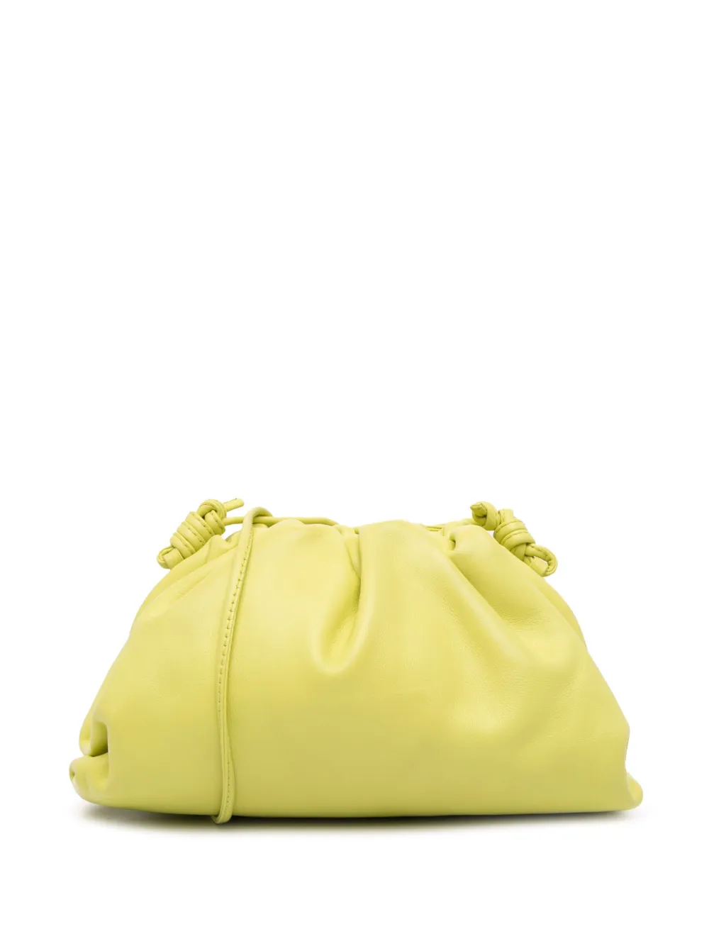 Bottega Veneta Pre-Owned 2012-2025 ラムスキン ザ ミニ ポーチ ショルダーバッグ - イエロー Bottega Veneta Pre-Owned 2012-2025 ラムスキン ザ ミニ ポーチ ショルダーバッグ - イエロー