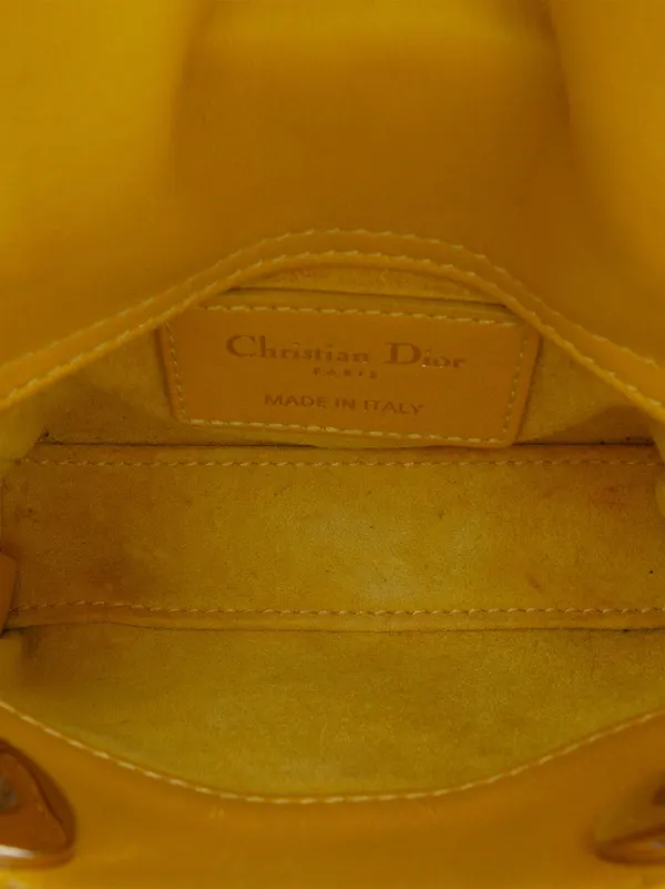 Christian Dior Pre-Owned 2021 Micro Lambskin Cannage Lady Dior
