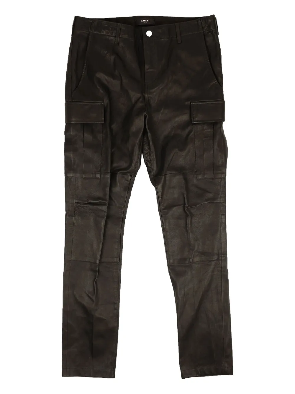 AMIRI cargo leather trousers - ブラック AMIRI cargo leather trousers - ブラック