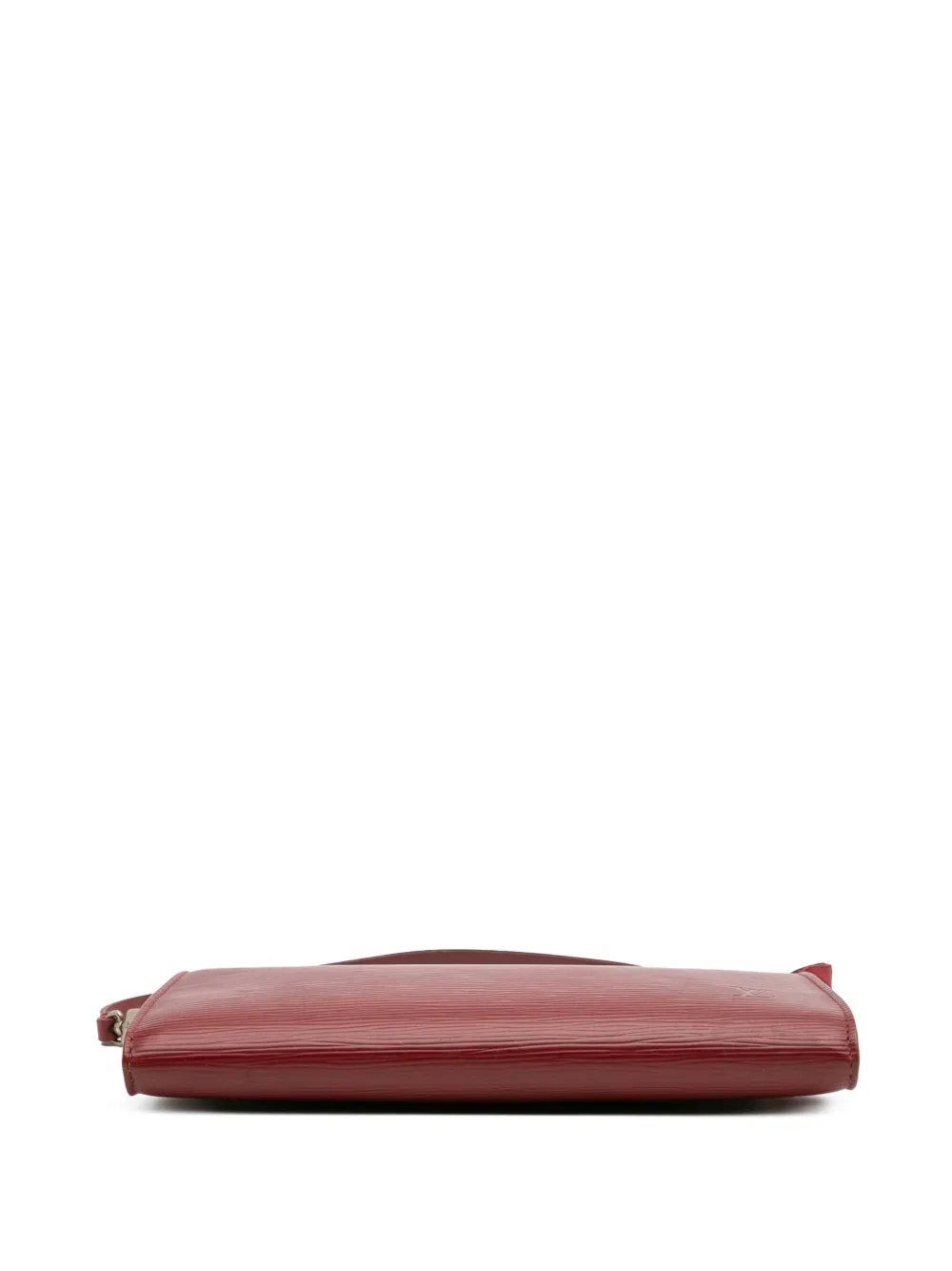 Pre-owned Louis Vuitton 2010 Epi Pochette Accessoires Shoulder Bag In Red