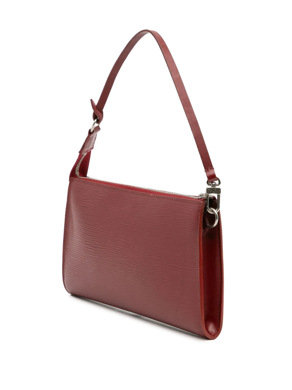 Pre-owned Louis Vuitton 2010 Epi Pochette Accessoires Shoulder Bag In Red