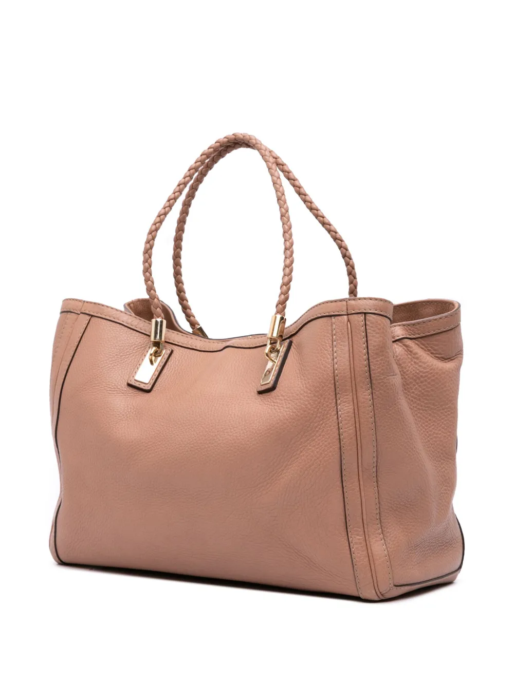 Pre-owned Gucci 2016-2025 Medium Leather Bella Tote Bag In Pink