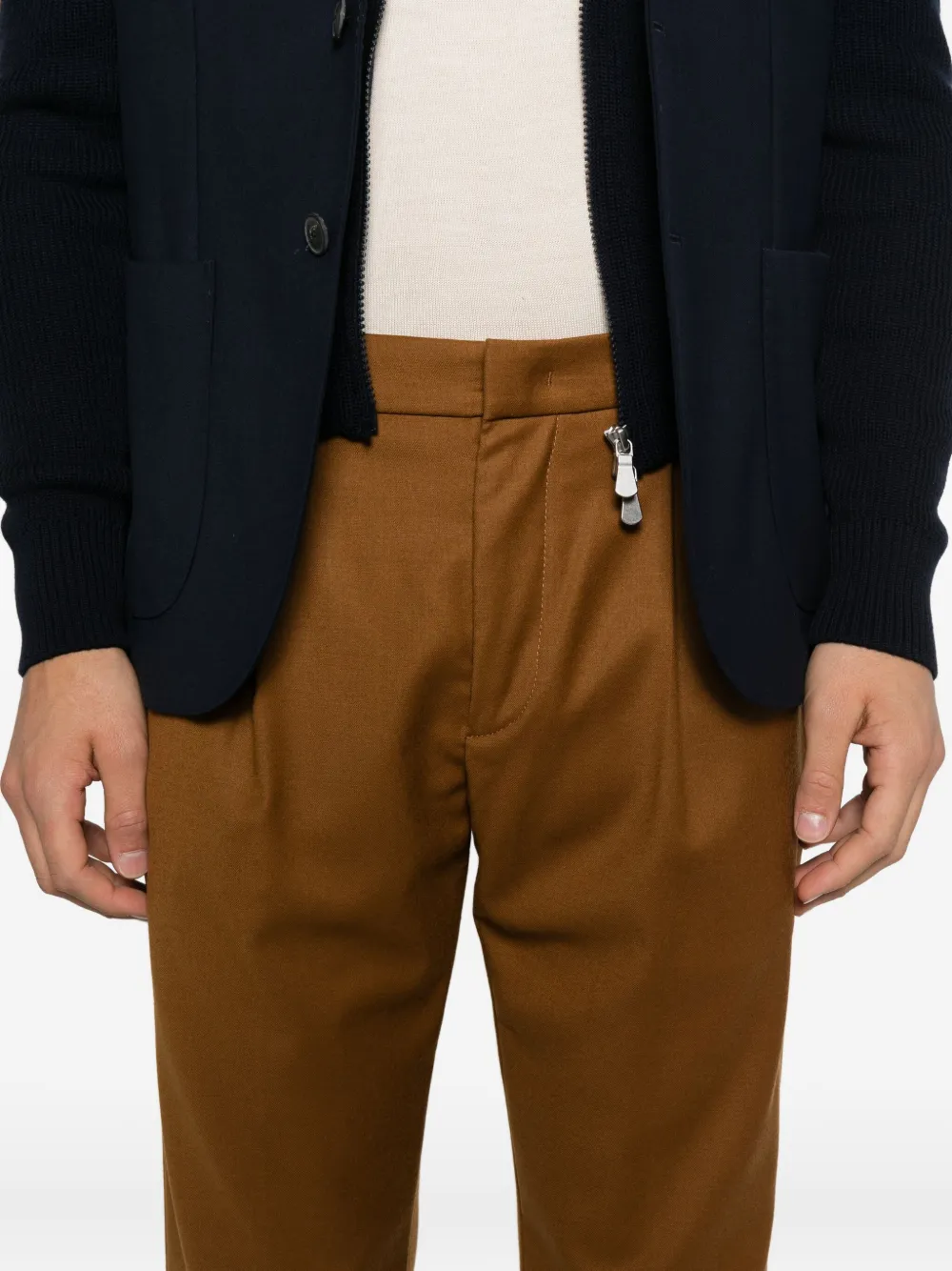 Dondup Ralp Pleated Trousers In Brown