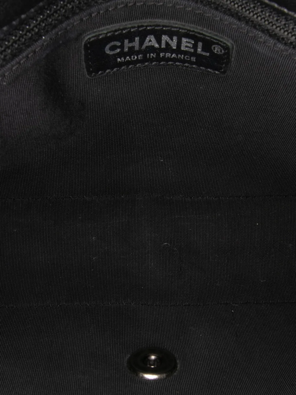 Pre-owned Chanel 2017-2018 Medium Bicolor Quilted Calfskin Flap Crossbody Bag In Blue