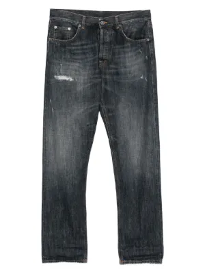 Emporio Armani ダメージ ジーンズ | ブルー | FARFETCH JP