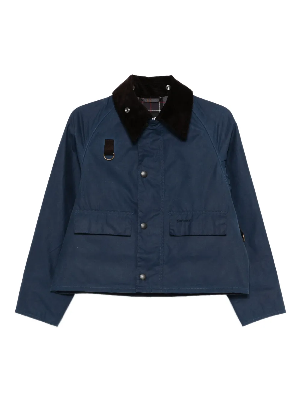 Barbour International corduroy-collar jacket - Blu