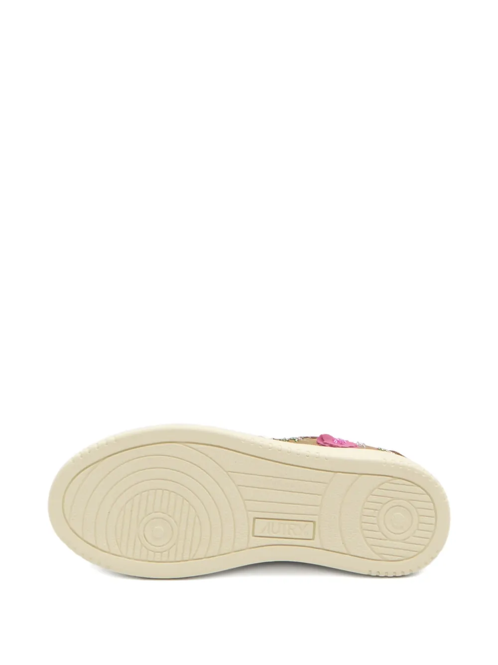 Autry Dallas Low Suede Embellished Sneakers Shoes In Multi