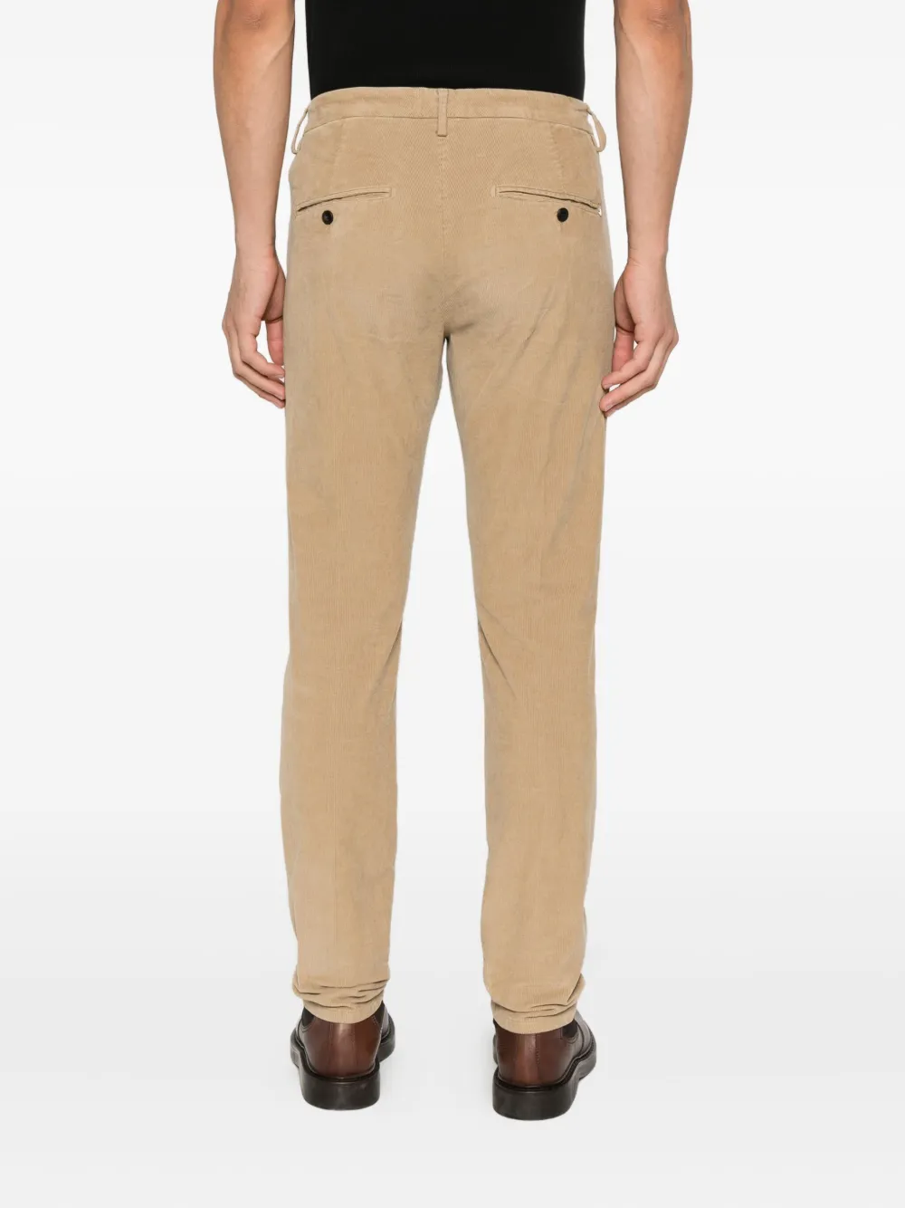 DONDUP Ribfluwelen broek Beige