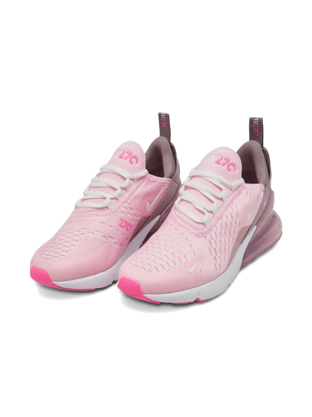 Nike Kids Air Max 270 "Pink Foam College Grey Platinum Violet Summit White" sneakers Roze