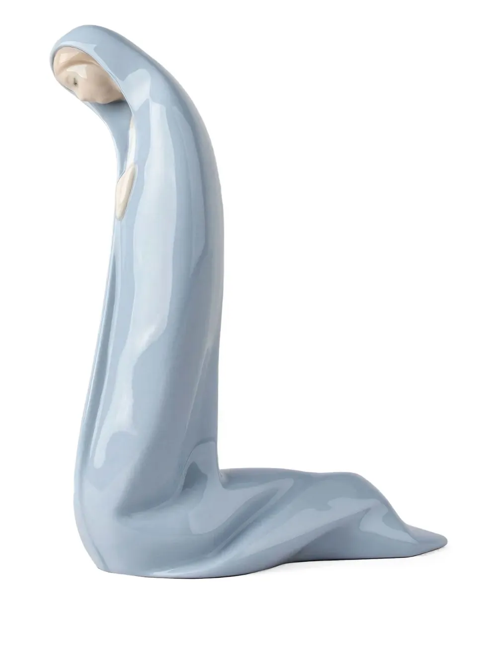 Lladrò Madonna Nativity Sculpture In Blue