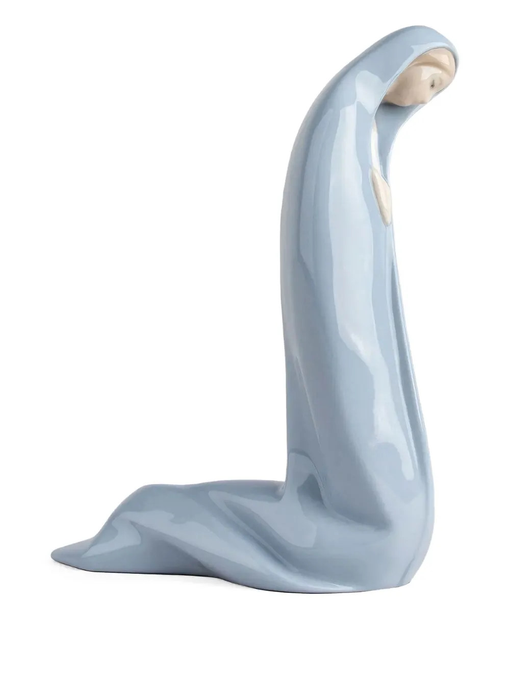 Lladrò Madonna Nativity Sculpture In Blue