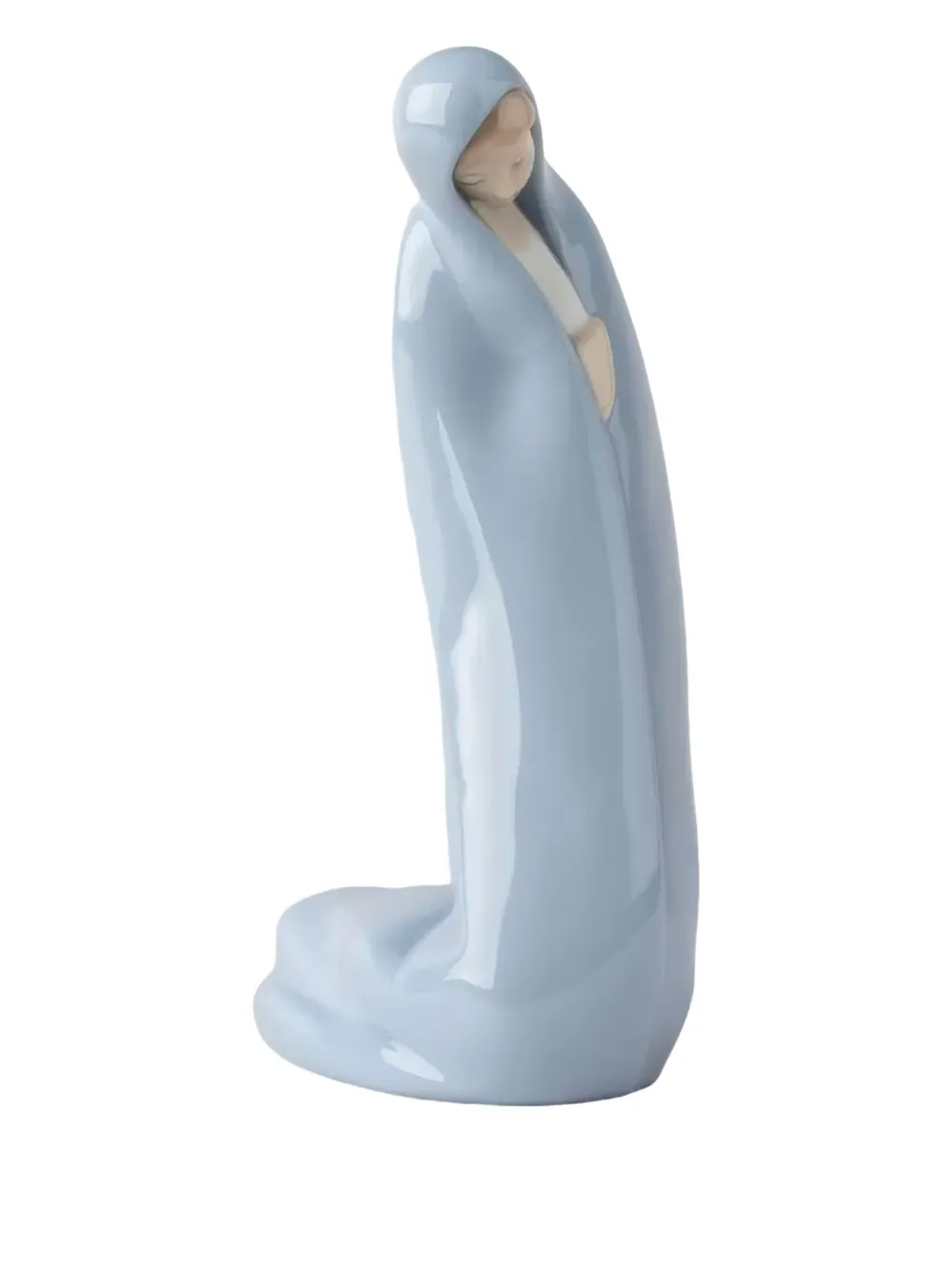 Lladrò Madonna Nativity Sculpture In Blue