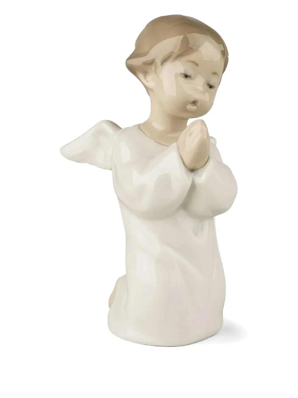 Lladrò Angel Praying Sculpture In White