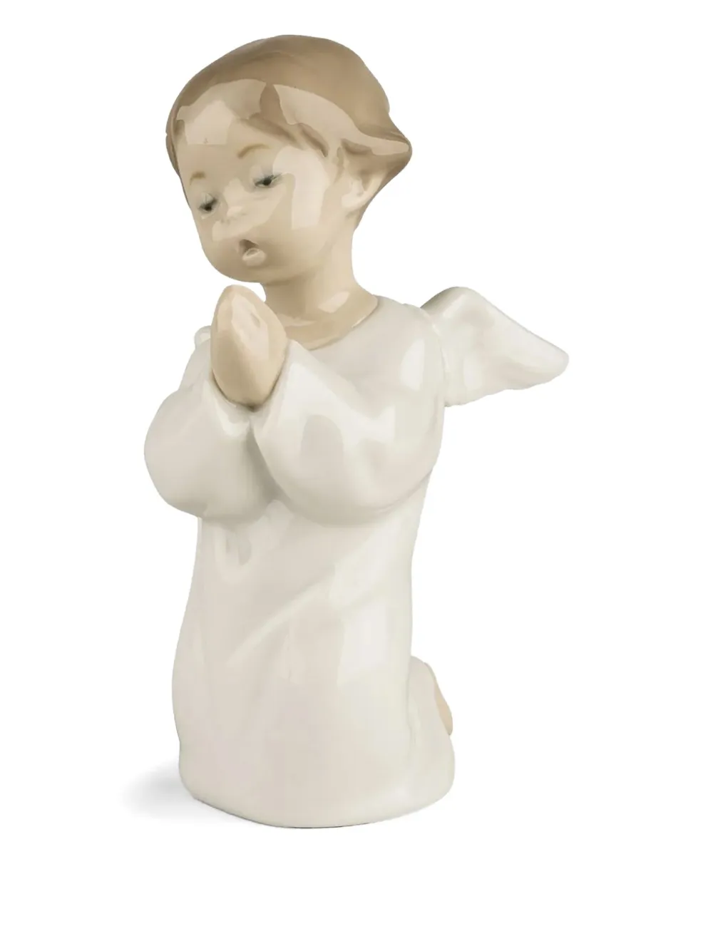 Lladrò Angel Praying Sculpture In White
