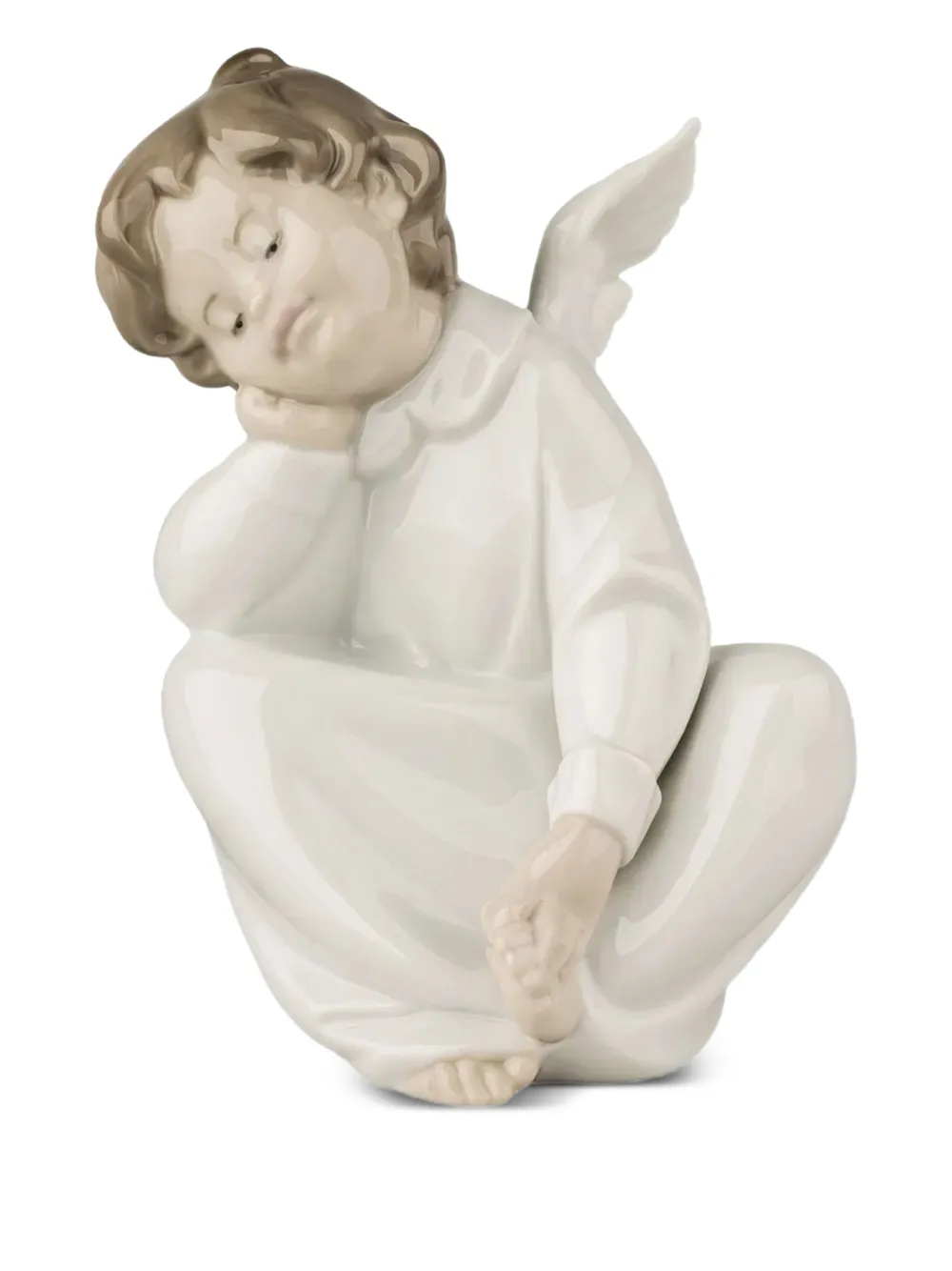 Lladró Angel Dreaming sculpture | White | Image 1